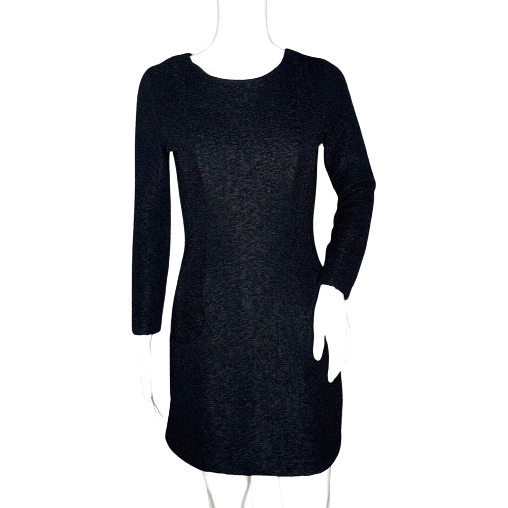 & Other‎ Stories Dress Womens 4 Sheath Black Neutral Minimalist Office Career